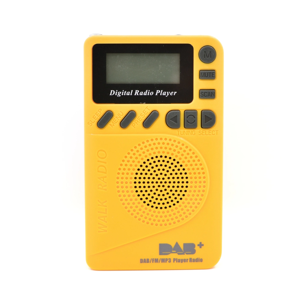 Pocket DAB Digital Radio with MP3 DAB/DAB+ Receiver Bandiii: 170-240MHz FM: 87.5-108MHz TF MP3 Playerlcd Display Sleep Time Setting Preset Station Setting