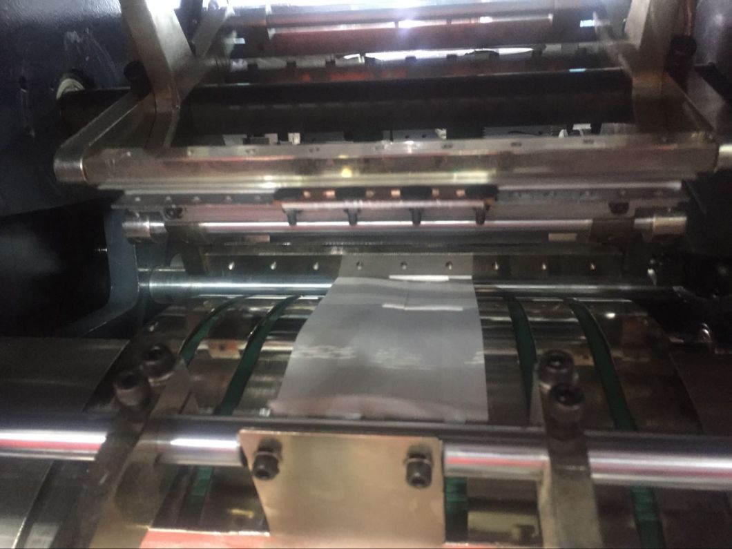 Automatic High Speed Flat Bottom/V Bottom Kraft Paper Bag Machine with Printing Online