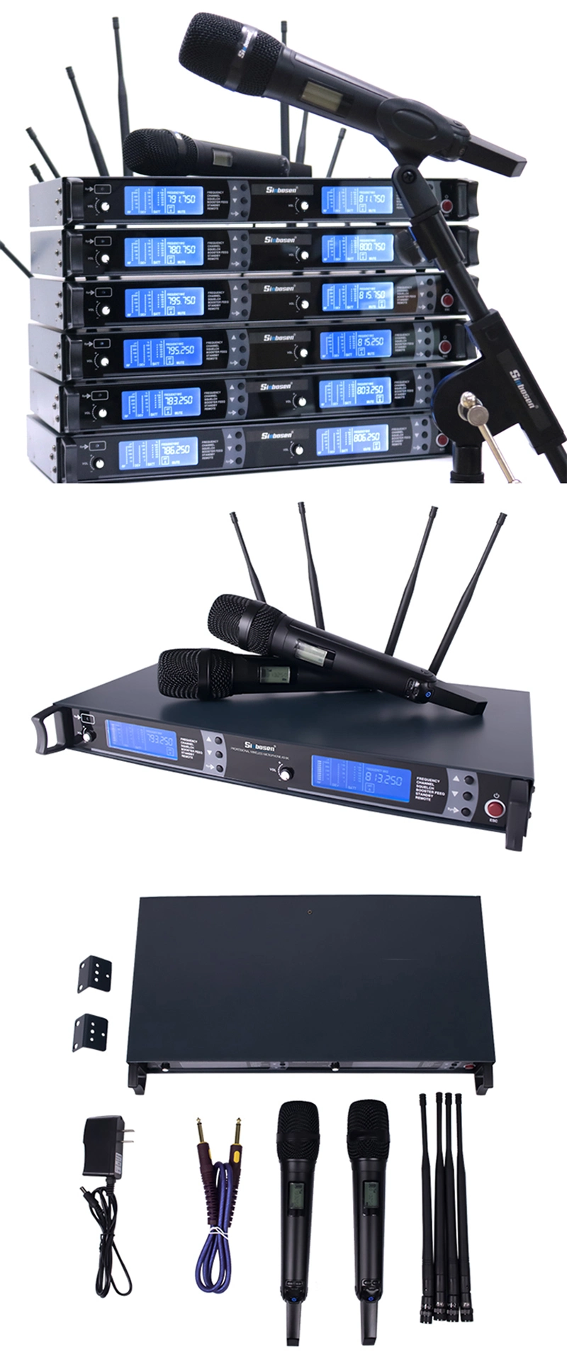Hot Sale Wireless Communication and Karaoke Microphone Use UHF Wireless Microphone Skm9000