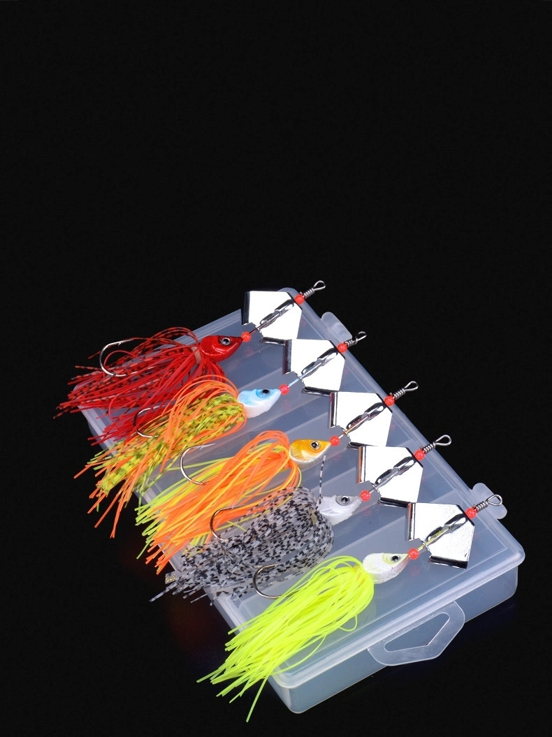 Silicone fishing jig skirt 16cm 13G Sequins jig rotate metal jig