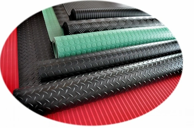 Checker Pattern (Runner) , Coin Pattern (Round Stud) , Corrugated, Diamond Thread Pattern Rubber Mat