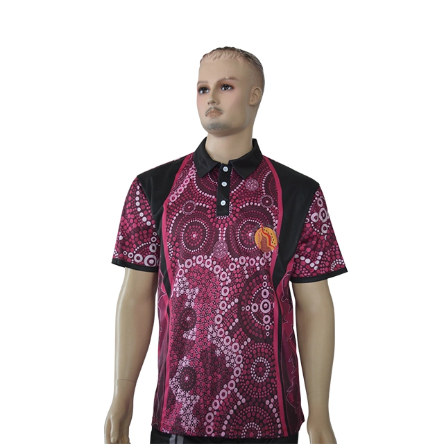 Colorful Sublimation Short Sleeve Polo Shirt Free Custom Design Polo Shirt Dri Fit Polo T Shirt