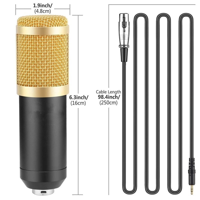 High Quality Portable Professional Studio Recording Microphone Set Condenser Microphone