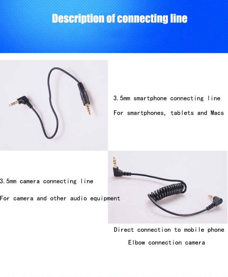 Hot Sale High Sensitivity Microphone for Interview Photography and Vlog