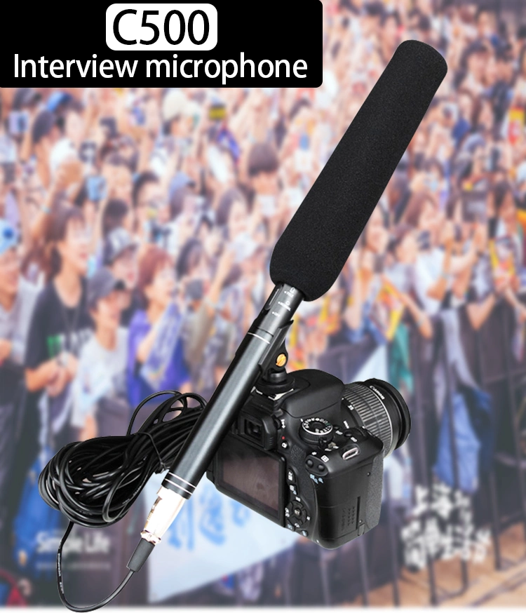 C500 Directional DSLR on Camera Video Interview Shotgun Microphone