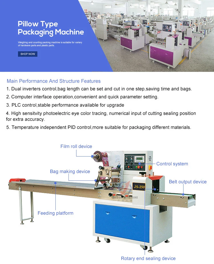 Automatic Data Line String Plastic Pouch Packaging Machine