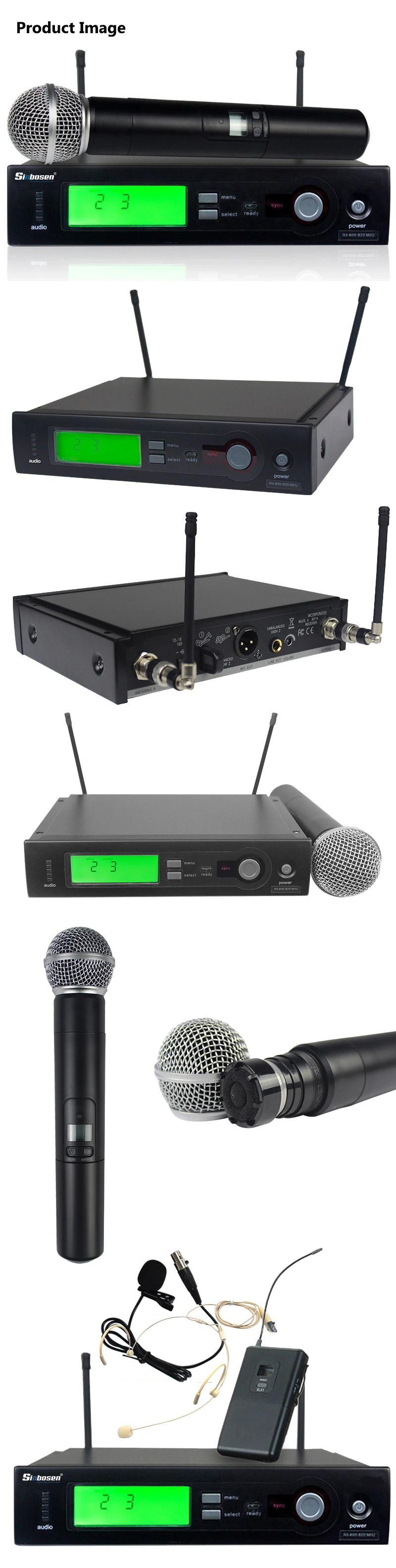 Microphone Wireless UHF Slx24 Sm58 Professional Studio Equipment Wireless Microphone
