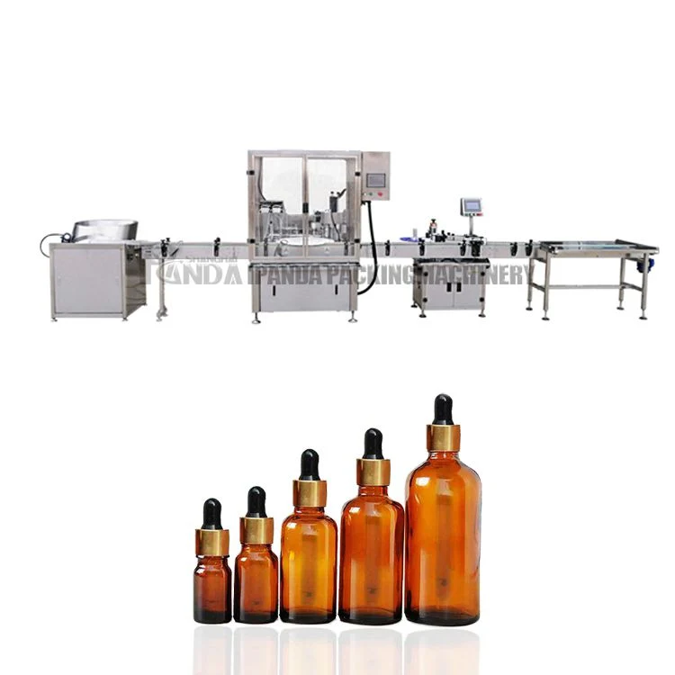 Hot Selling Glass Dropper Essential Oil Inserting Filling Sealing Machine