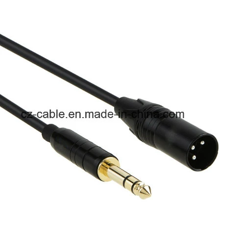 Trs 6.35mm (1/4inch) Stereo Male to XLR Male Microphone Cable