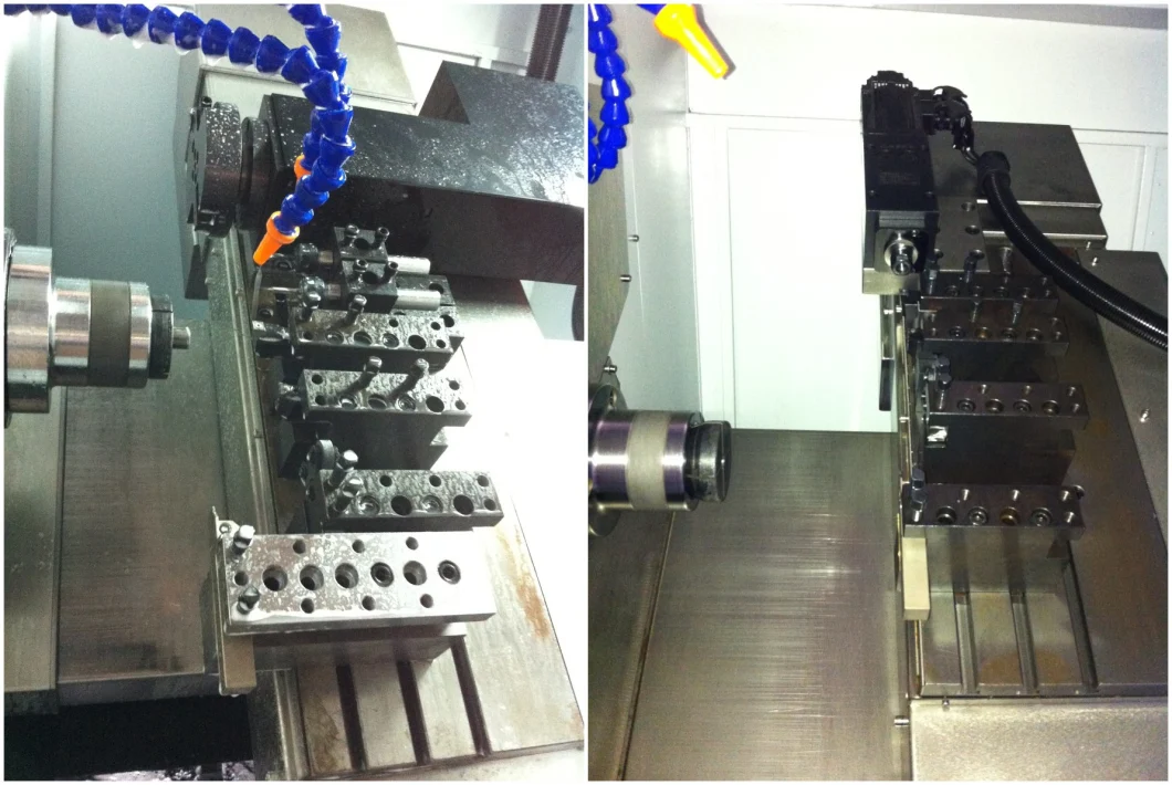Automatic High Speed High Precision Slant Bed Linear Guid Rail Metal Cutting CNC Lathe Machine