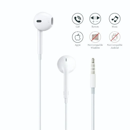 Apple Earpods with 3.5mm Headphones Earphones Remote Microphone for iPhone