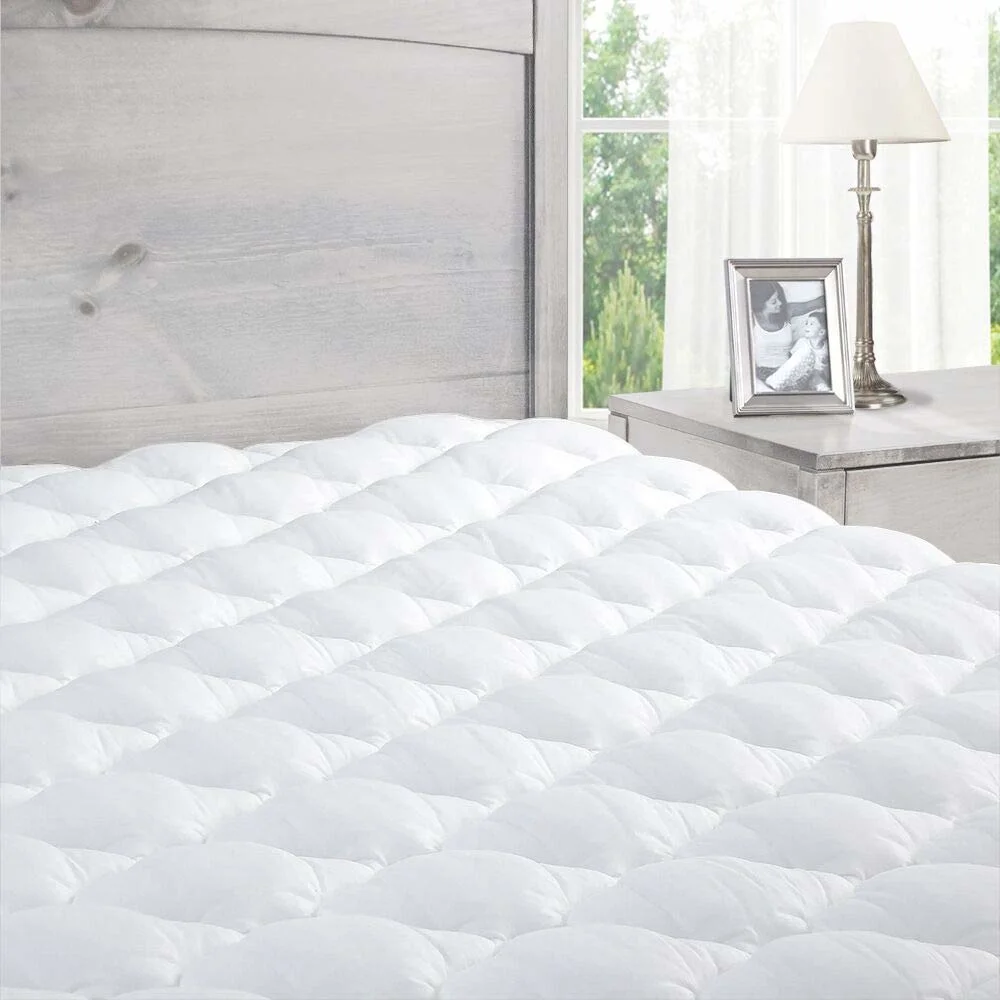 Memory Foam Mattress Topper Infused Foam Mattress with Microfiber Fitted Cover