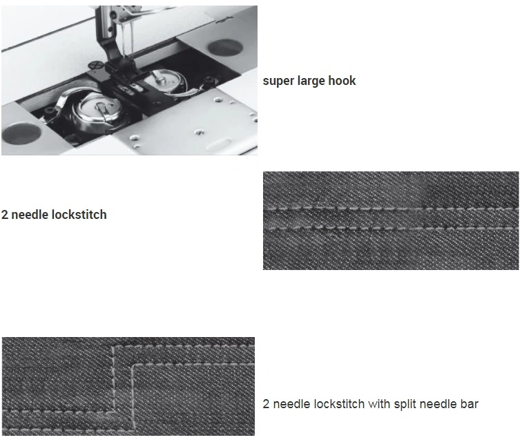 Double Needle Sewing Machine Lockstitch Sewing Machine (AS845)