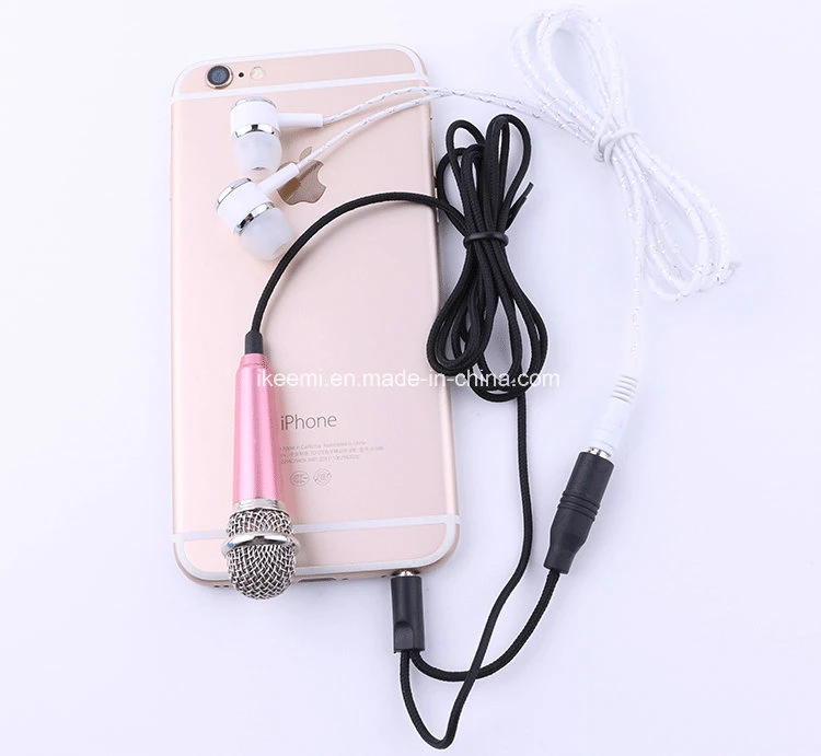 Mini Condenser Microphone Karaoke Voice Recording Mobile Phone Computer Sing Miniature Mic Microphone