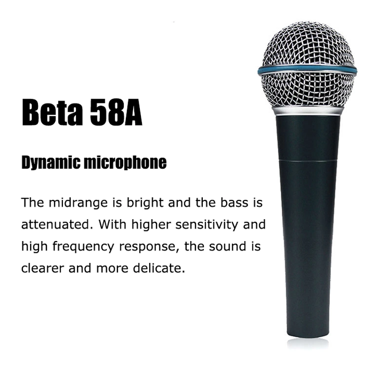 Voice Recording Microphone Beta58A Professional Dynamic Microphone Cartridge