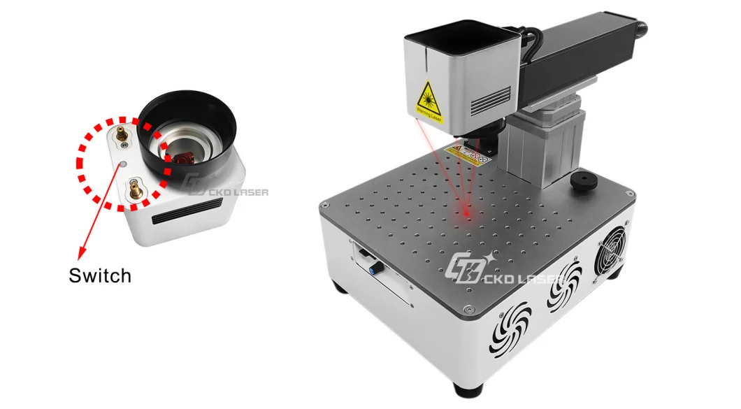 Smaller Laser Engraving Machine for Metal Non-Metal Logo Marking