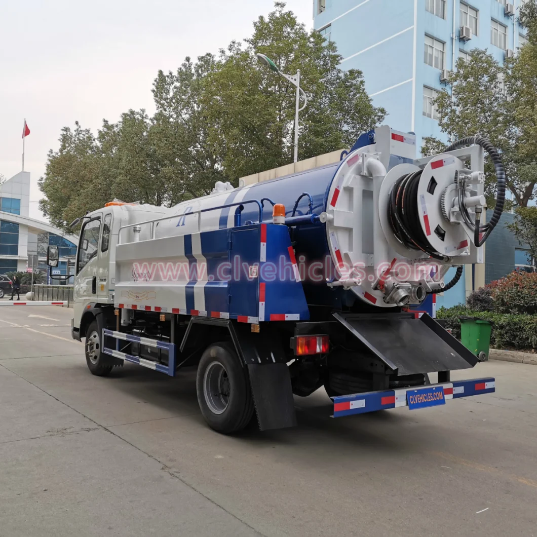 5cbm HOWO Sewer Vacuum Truck Sewer Suction Truck Sewer Jetting Truck Sewage Jetting Truck