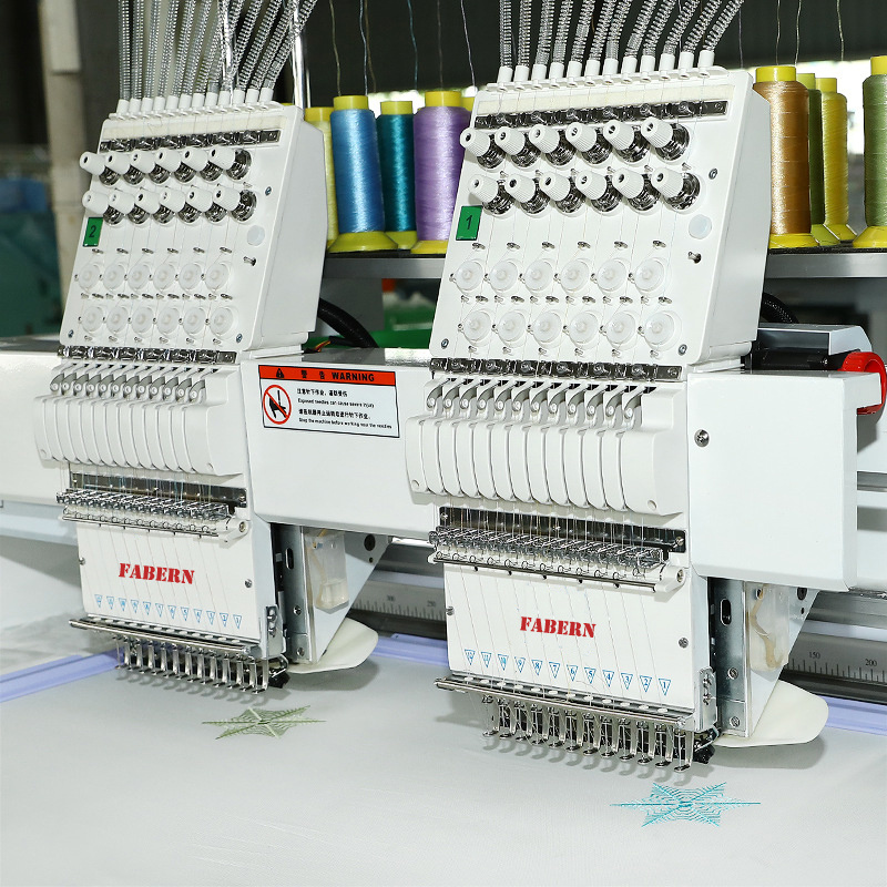 Computerized Embroidery Machine China Factory 2 Heads Embroidery Machine Computerized Garment Embroidery Machine with Sequin Device