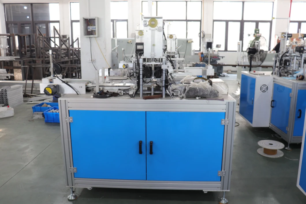 One Drag Two Automatic Face Mask Machine with Two Welding Machine