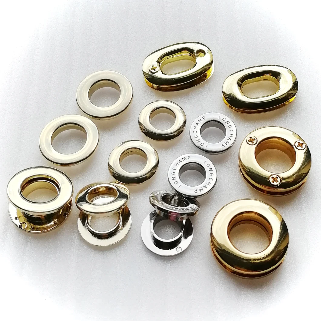 14mm Alloy Metal Gold Eyelet in Button for Shoes Clothings Bag Accessories (YF344-19)