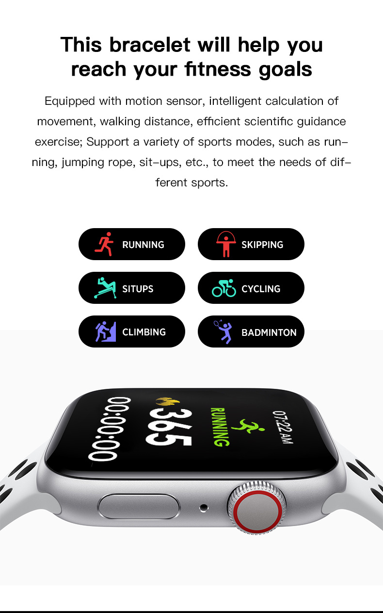 Low-Power Body Temperature Heart Rate Sports Bracelet Phone Call Smart Watch with Microphone and Speaker