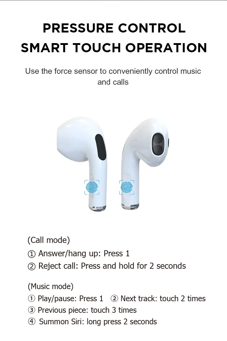 Portable OEM Bluetooth Mobile Phone Stereo Earphone Handsfree Headset Tws PRO 4 Wireless Headphones with Microphone
