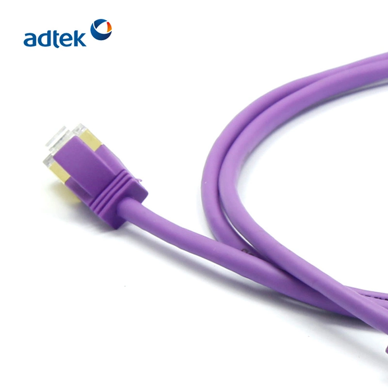 Adtek Top Quality Cat5e CAT6 30mm Patch Cable Labels Bare Copper FTP Patch Cable