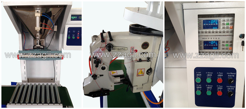 Automatic Weighing Filling Flour Bagging Sewing Scale