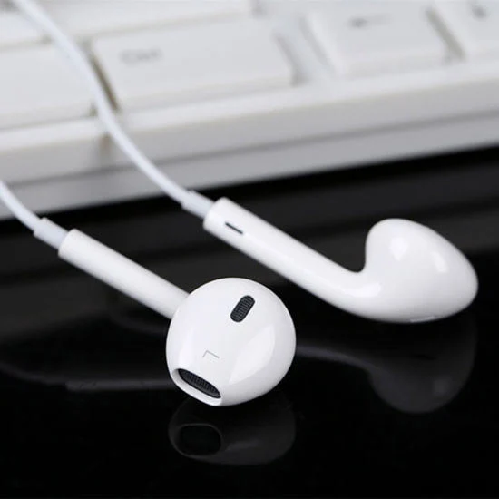 Real Original Wired Earphone 3.5 mm Plug Lightning Contactor Earphone with Remote and Microphone