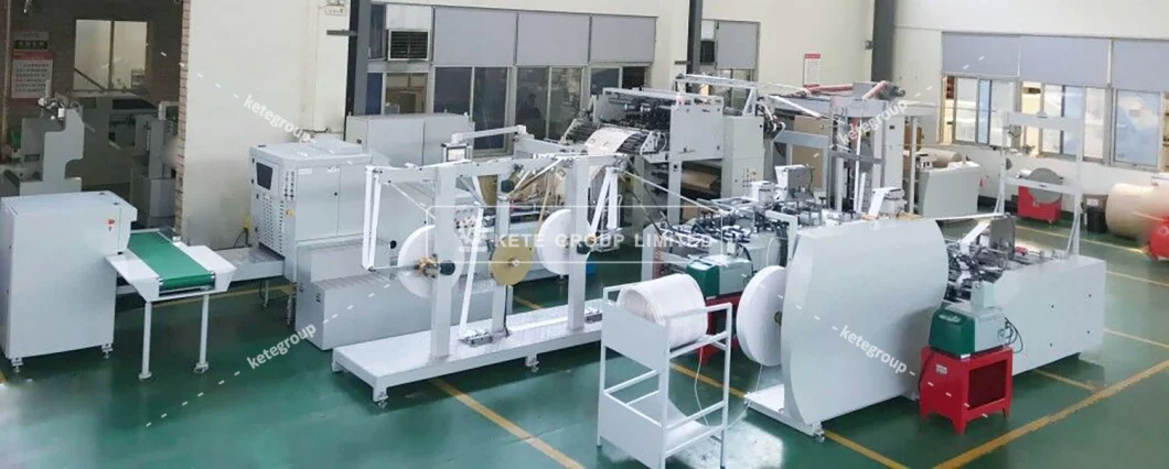 Fully Automatic Flat Bottom Paper Carry Bag Making Machine Manufacturer