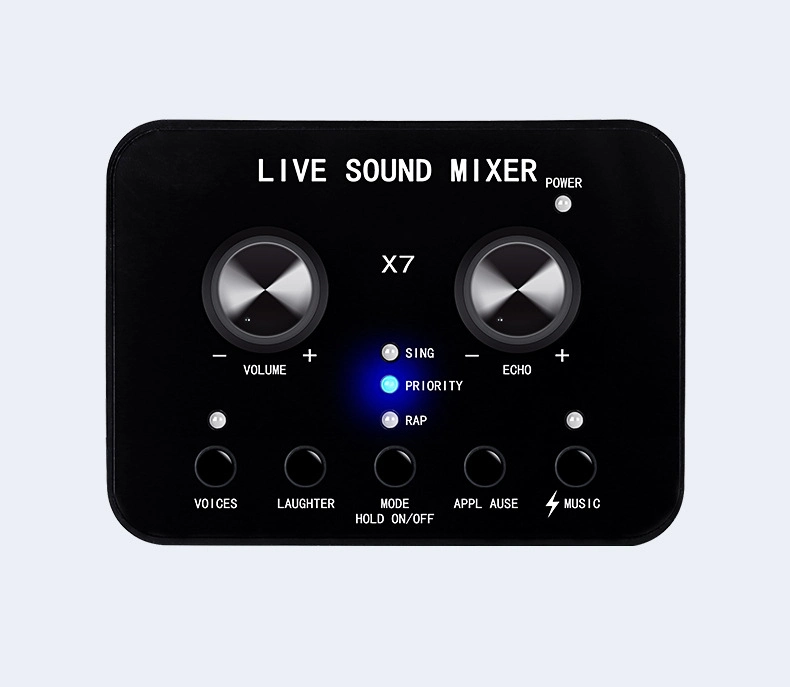 Wholesale Price Professional X7 Sound Card and Microphone Mobile Phone External Sound Card for Live Stream