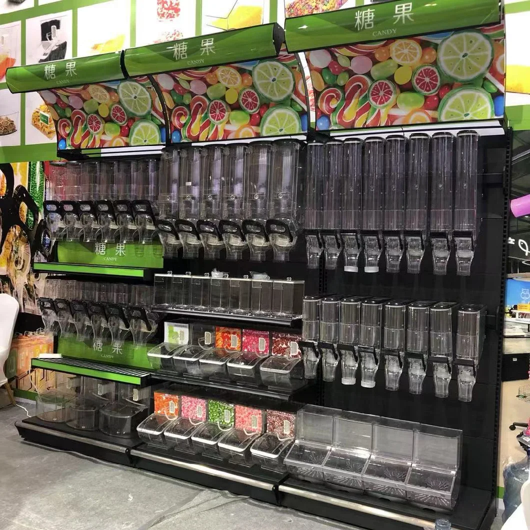 Strong Metal Supermarket Fruit and Vegetable Display Shelf