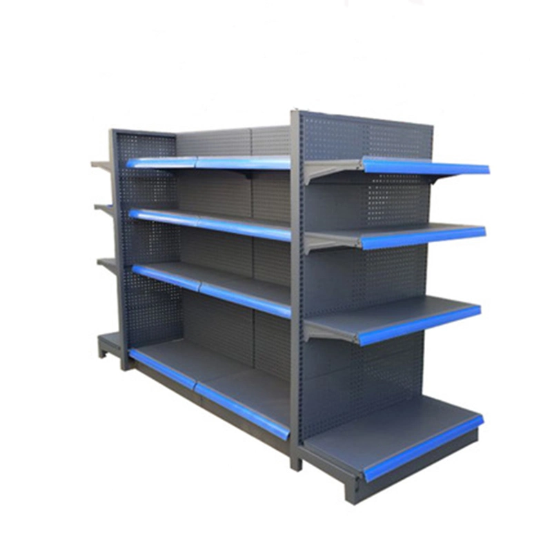 Double Sided Grocery Store Display Racks Small Supermarket Shelf