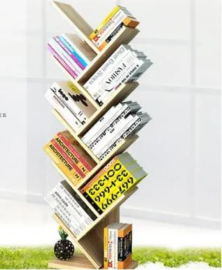 Fashionable Simple Tree Bookshelf Creative Multi-Layer Shelf Landing Children's Small Bookshelf