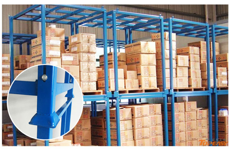 Heavy Duty Movable Metal Stack Rack Frame for Vegetables Storage