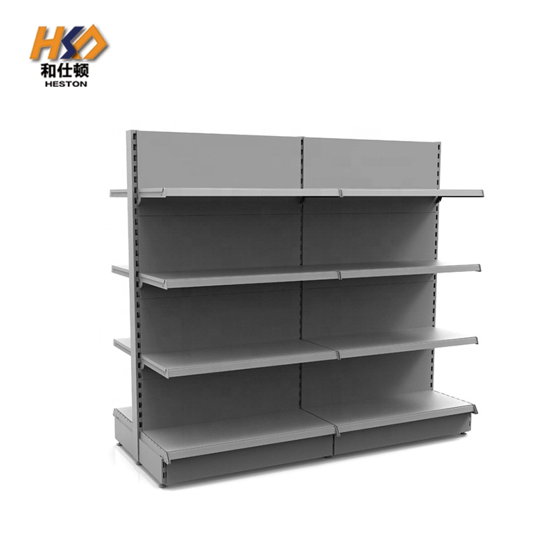 Commercial Stainless Steel Supermarket Shelf Display Rack Boutique Store Shelving