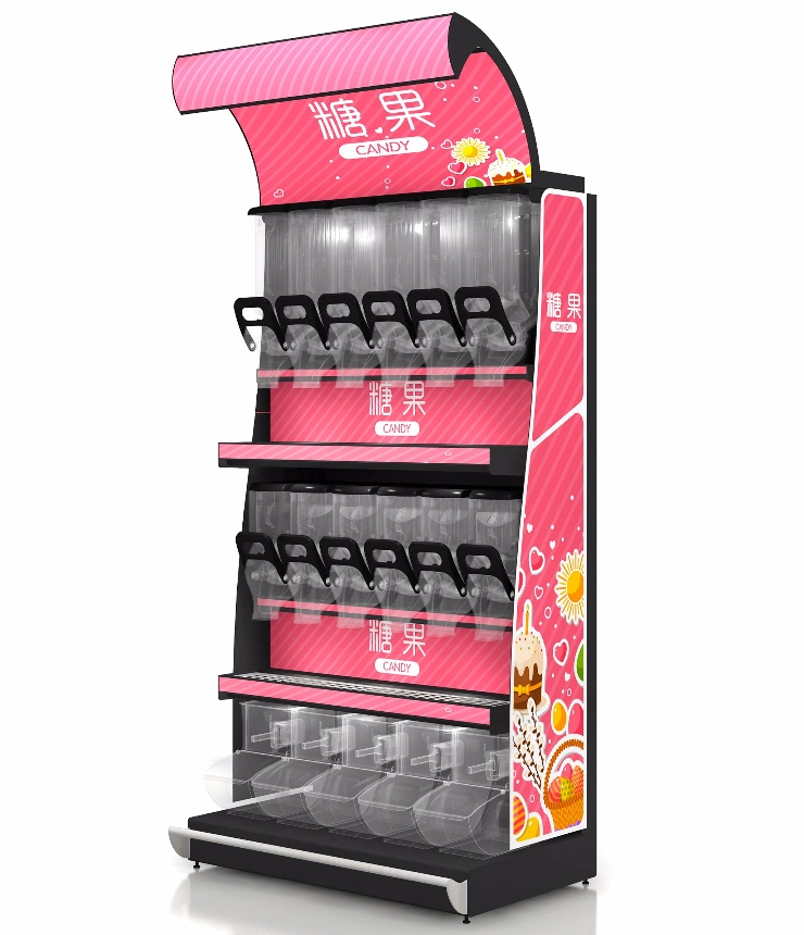 Adjustable Layer Shelf Candy Display Shelf for Supermarket