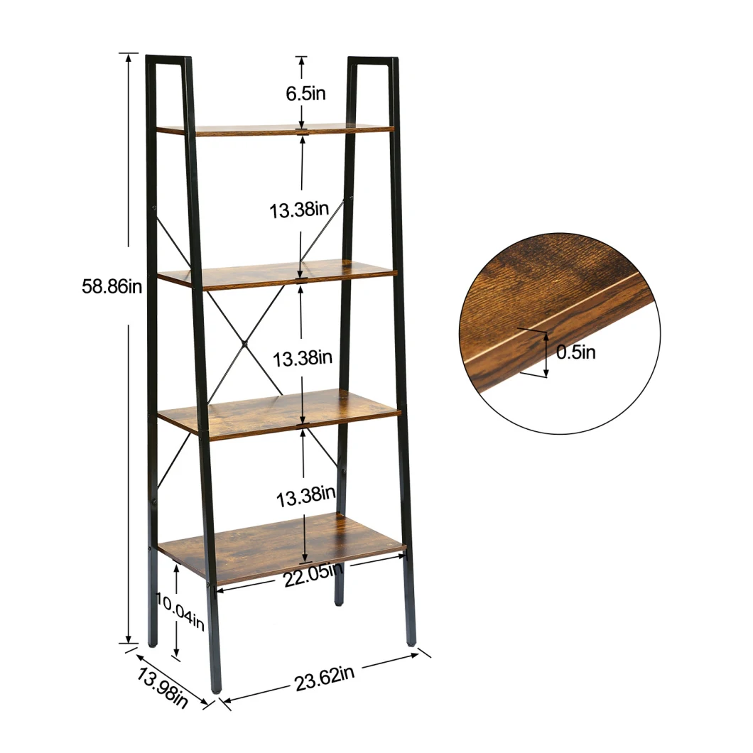 Nordic Racks Floor Iron Art Storage Racks Ground Balcony Flower Racks Living Room Storage Bookshelves