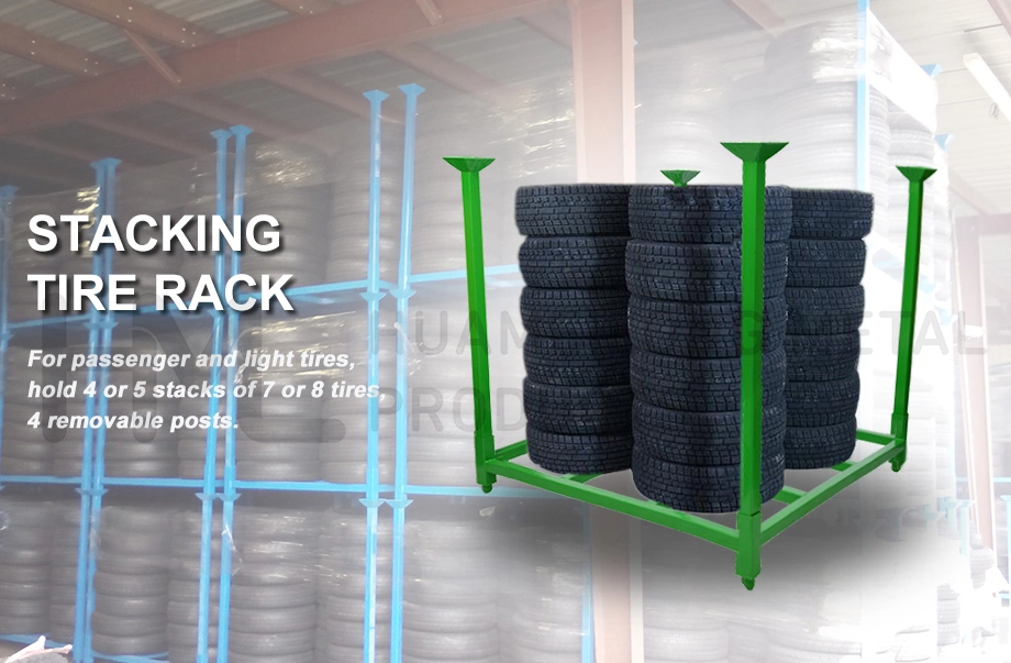 Best Price Heavy Duty Stacking Detachable Truck Tire Storage Rack