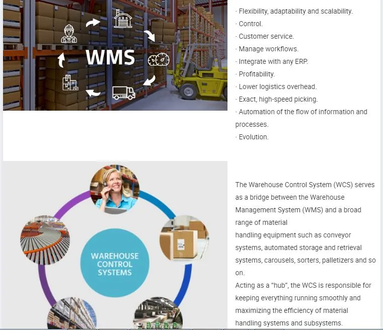 Professional Manufacturer Automatic Warehouse Racking Storage System Asrs System Stacker Crane