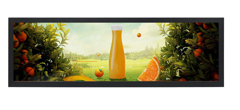 Manufacturer Custom Strip Screen Stretched LCD Bar Screen Advertising Display for Mall/Shelves/ Elevator/Car