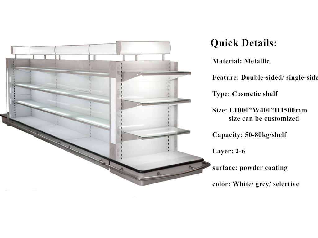 Cosmetic Display Shelf, Gondola Shelff, Lotion Display Shelves