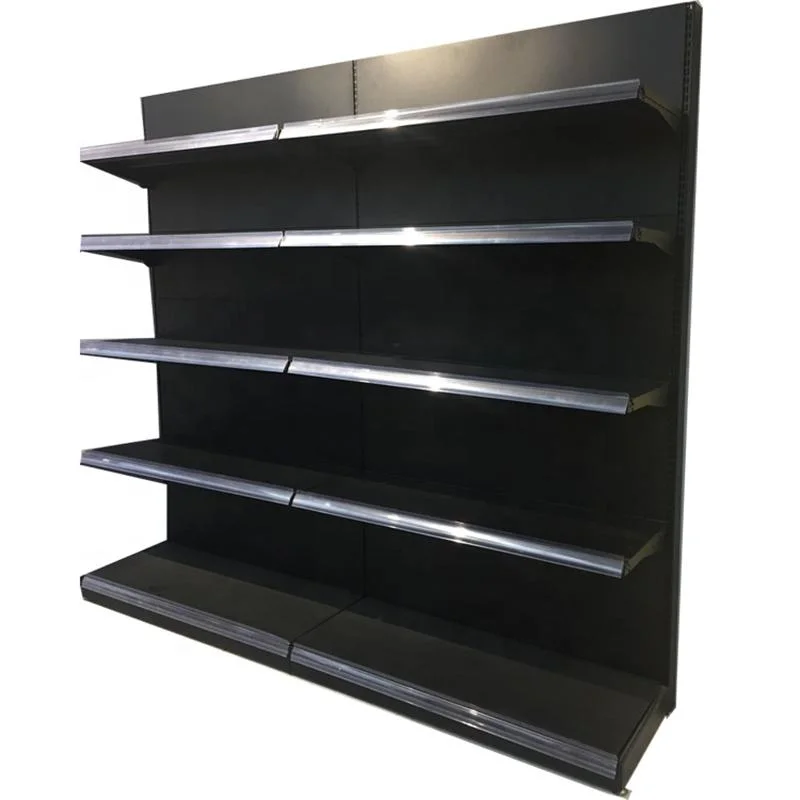 Cold-Rolled Metal Display Shelves Supermarket Shelf Gondola Advertising Rack