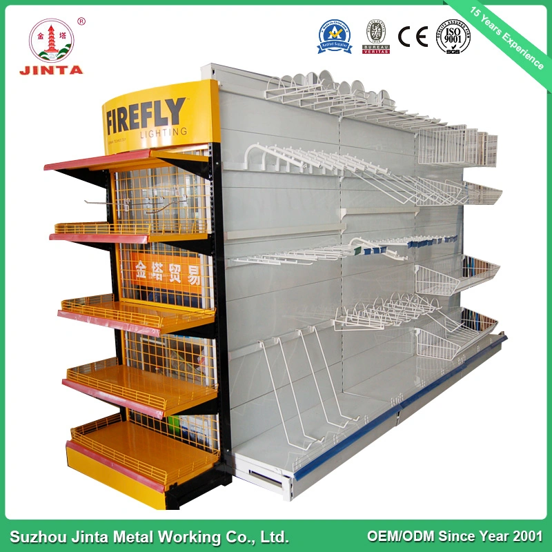 Hot Products in Stock Double Sided Supermarket Rack