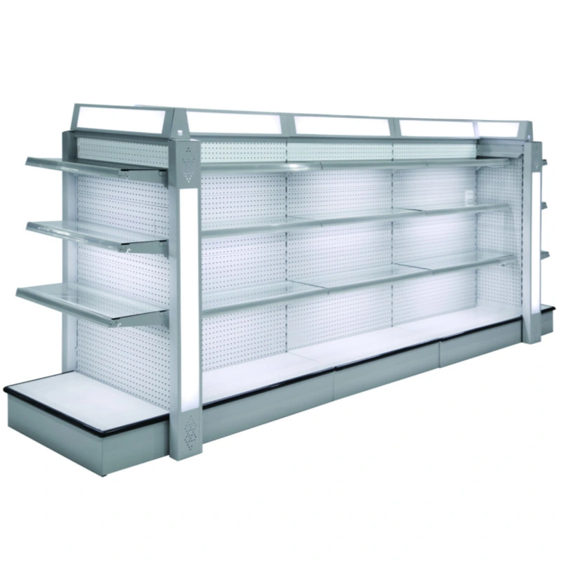 LED Light Display Cabinet Supermarket Cosmetic Shelf and Bathroom Display Shelf