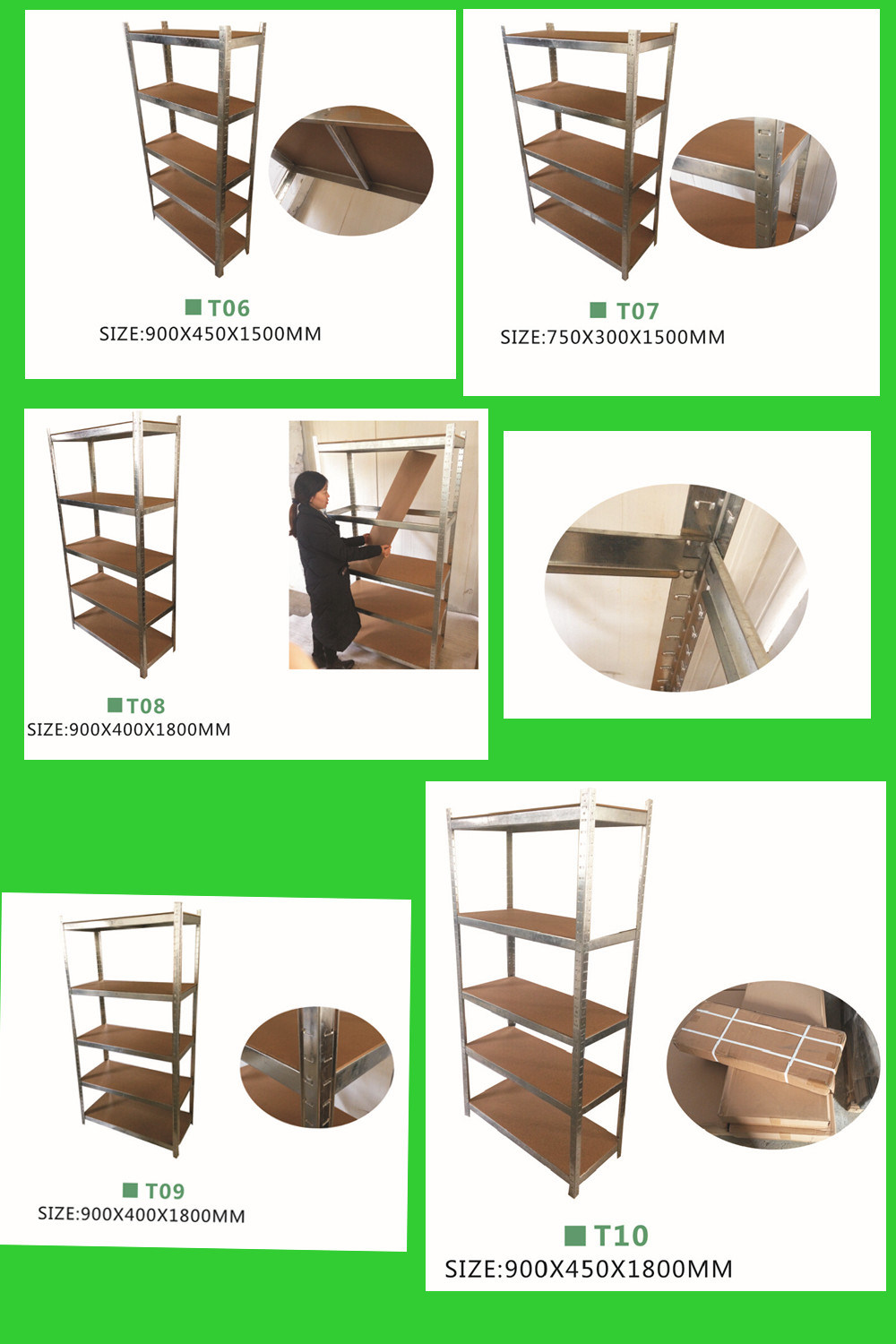 Heavy-Duty-5-Level-Garage-Metal-Storage-Rack-Adjustable-Shelves