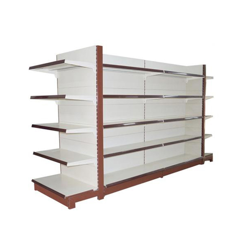 Supermarket Shelf with Punch Panel Grocery Retail Metal Gondola Shelf