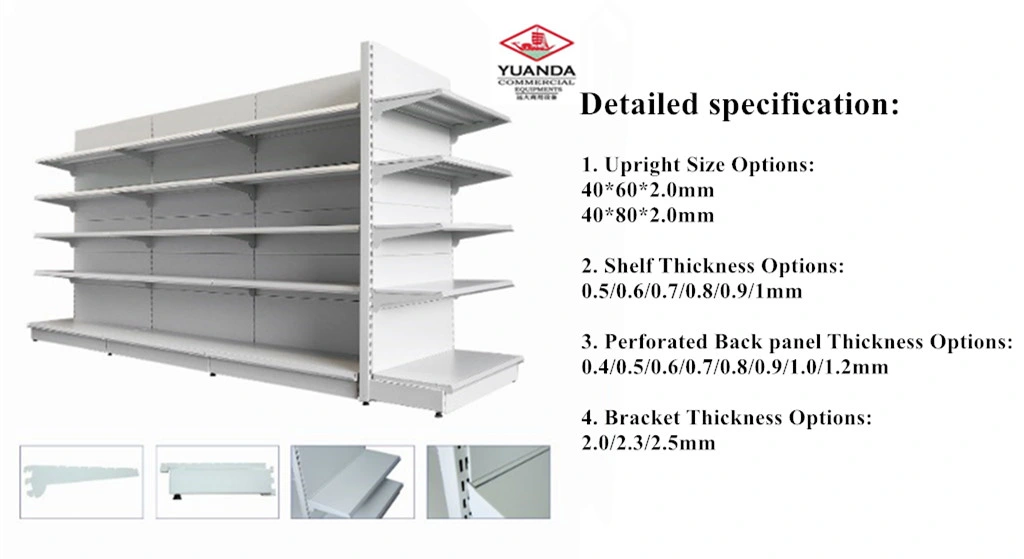 Metallic Produce Display Fruit and Vegetables Rack Supermarket Shelf