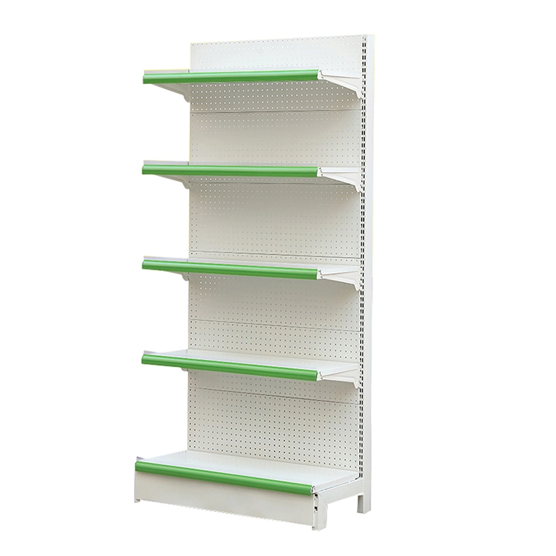 Double Sided Supermarket Rack Durable Supermarket Equipment Shelf