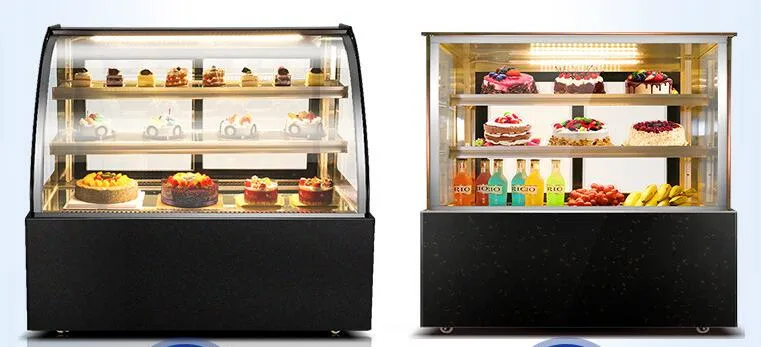 Commercial Display Cabinet Cake Display Cooler with Sliding Glass Door Refrigerator for Bakery Shop